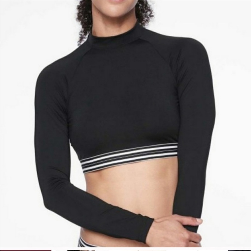 Athleta Gold Coast Crop Rashguard